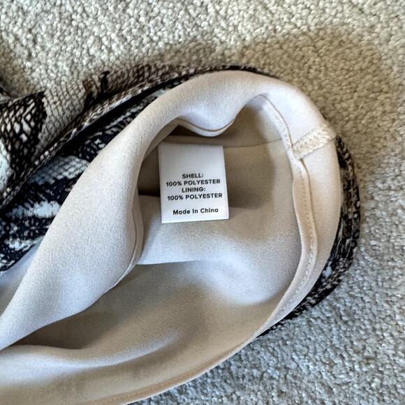 Evereve Peyton Jenson Midi Snake Flowy Skirt Women's Size Medium - Picture 5 of 5